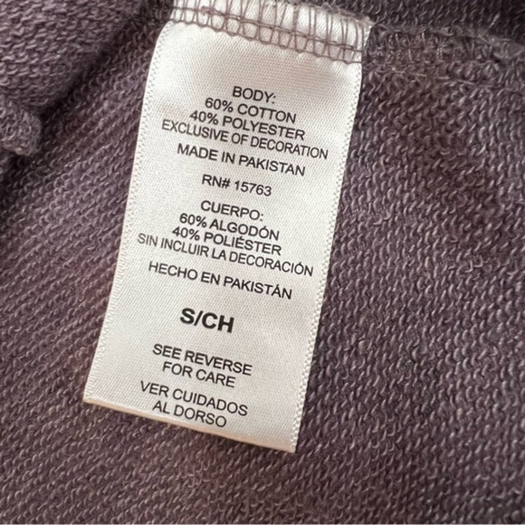 Champion Logo All Over Print Sweatshirt womens purple white size small - Picture 10 of 10